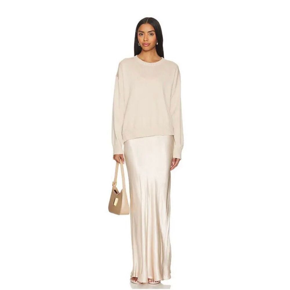 SOVERE / Rhyme Combo Slip Knit Dress in Champagne Size XL